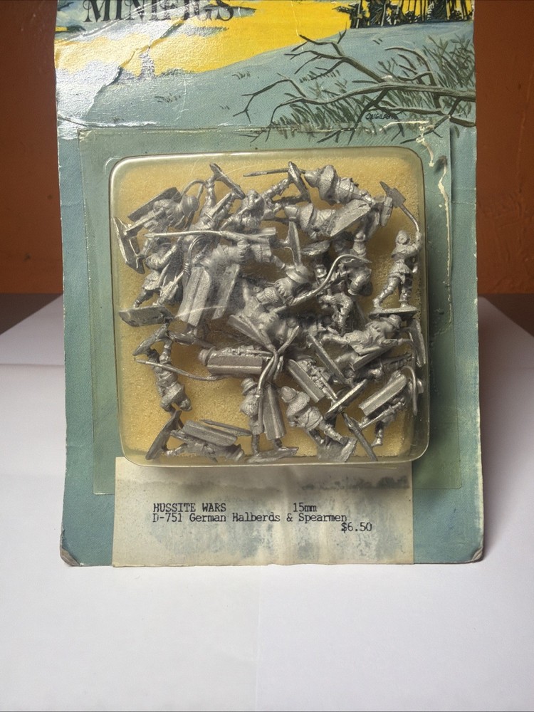 Minifigs Historical Mini 15mm Hussite Mounted Command Pack New