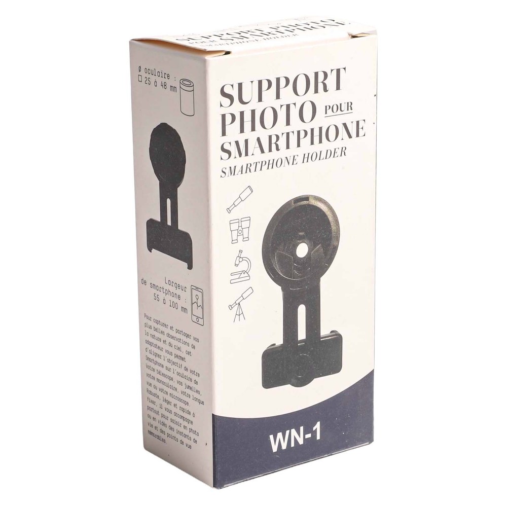 Telescopic Phone Holder Accessory Adapter Black Elements For Telescope