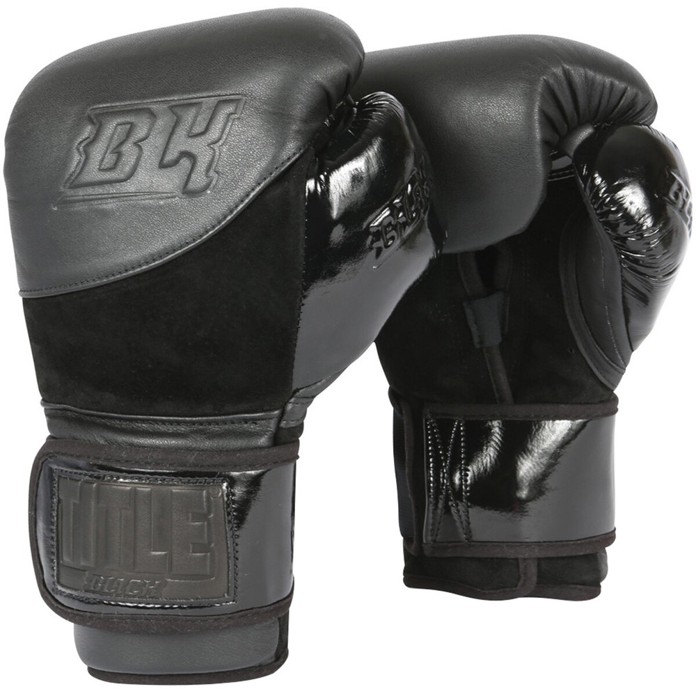 Title Black Blitz Boxing Bag Gloves