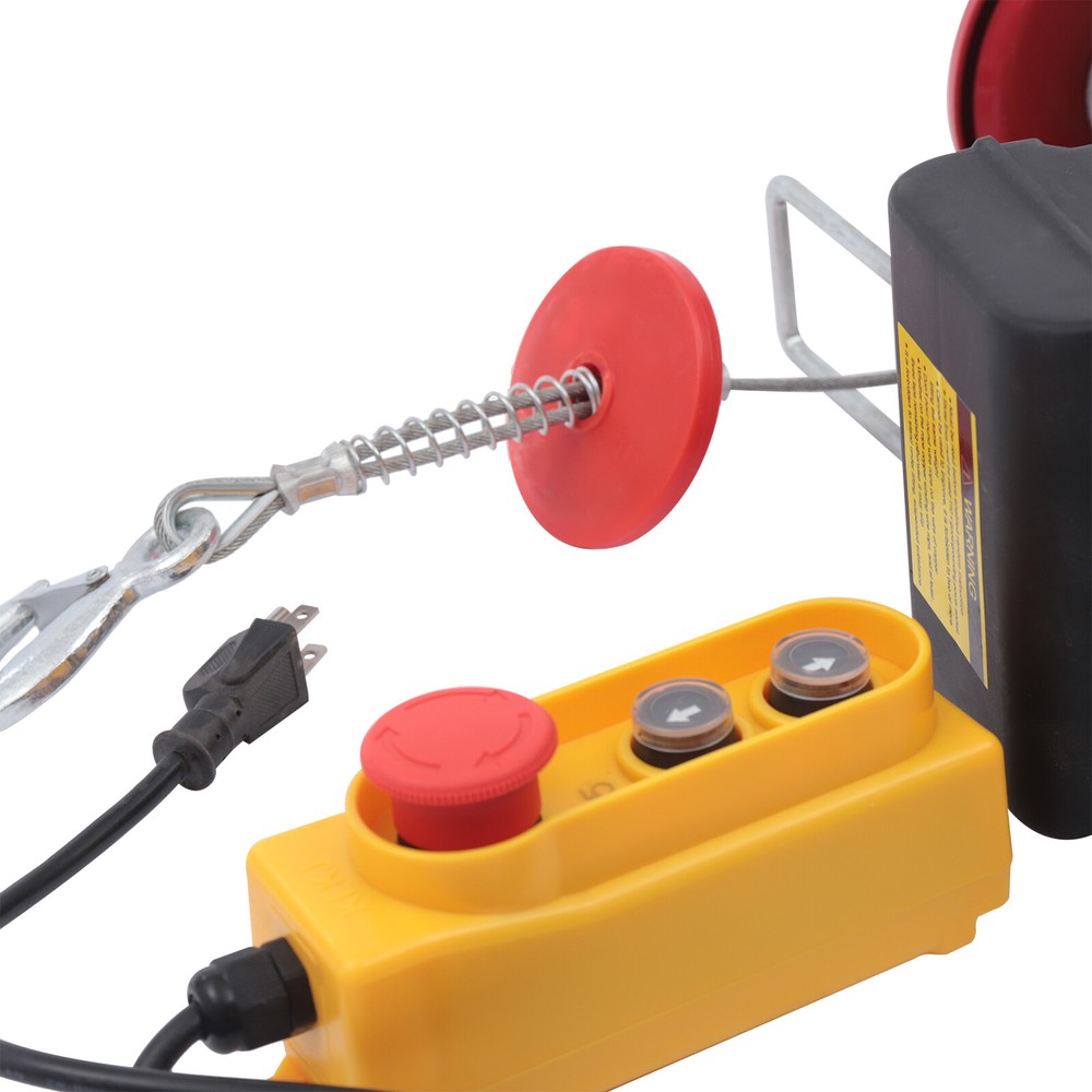 2200LBS Electric Hoist Winch Engine Crane 110V