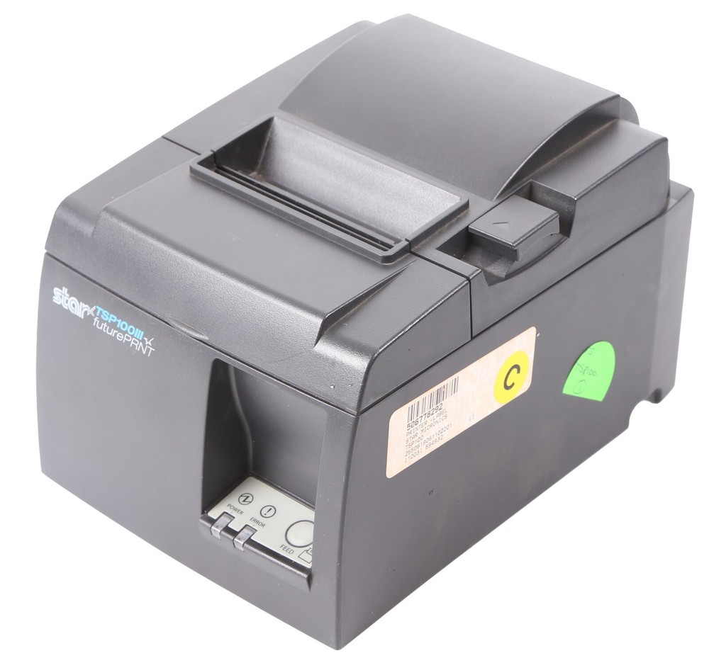Star Thermal Receipt Printer, Charcoal TSP100-C