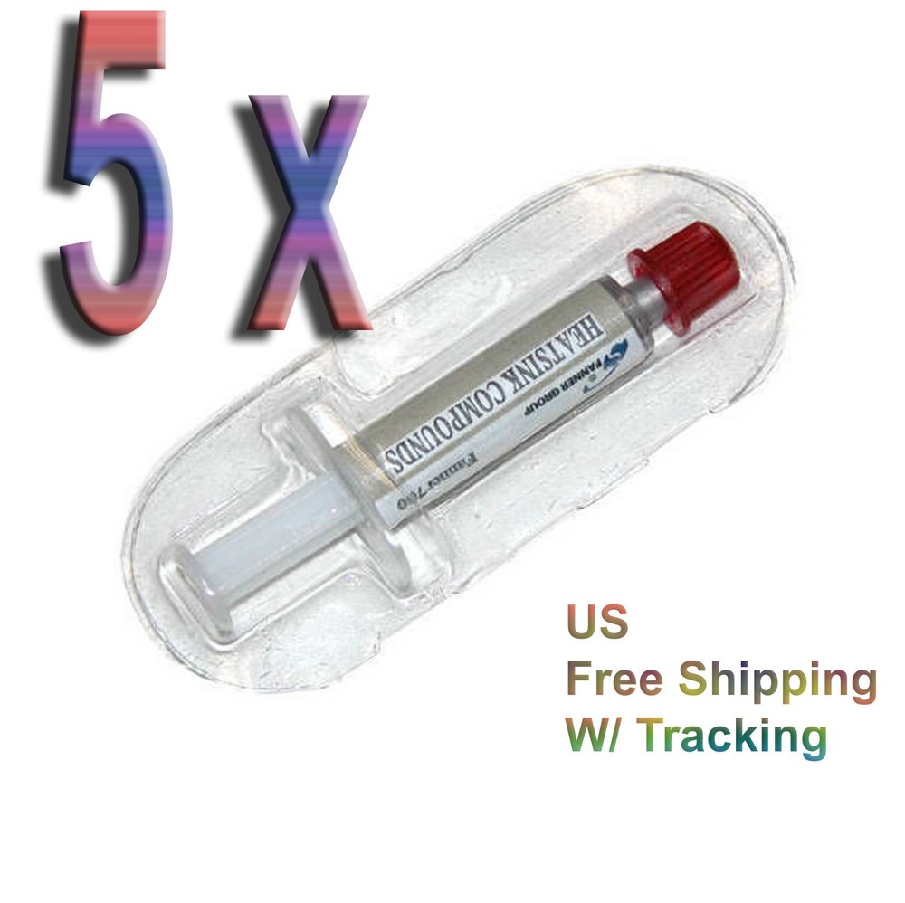 5 x STARS-700 SILVER Thermal Grease CPU GPU PS3 HeatSink Compound Paste Syringe
