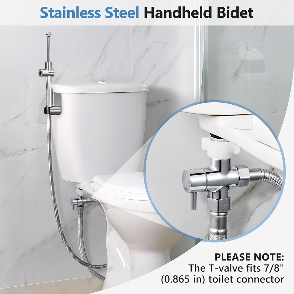 Adjustable Flush Angle & Water Pressure for Personal Care