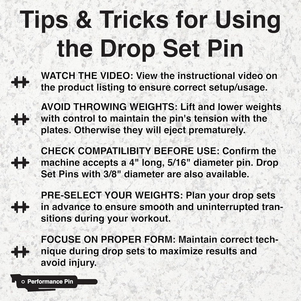 Gym Accessory Drop Set Pins, Instant Weight Transition for Enhanced Workouts