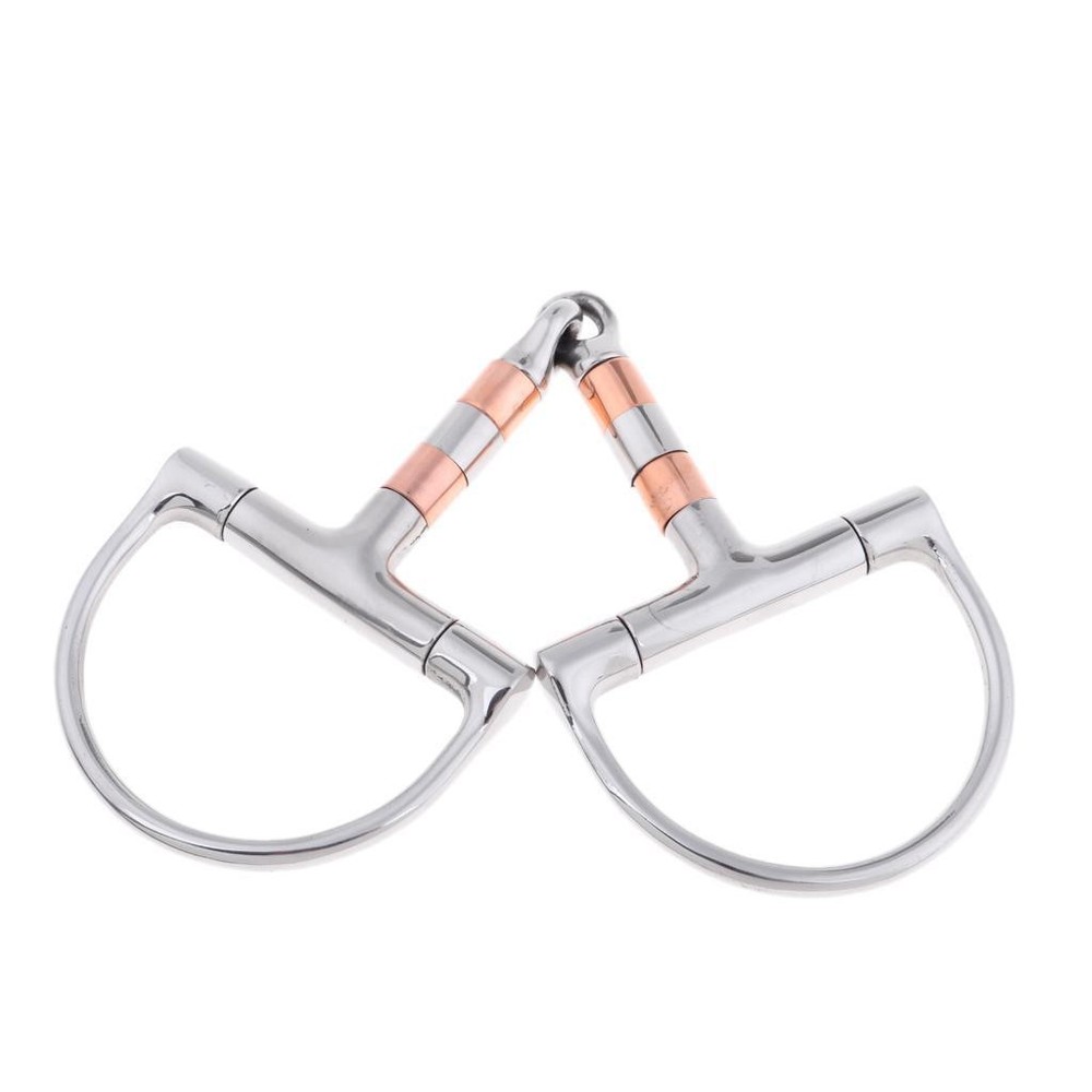 Stainless Steel Equestrian 5'' Mouth with Copper Rollers