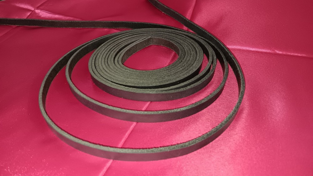 Two Pack BLACK Leather Saddle Strings for Western Saddles