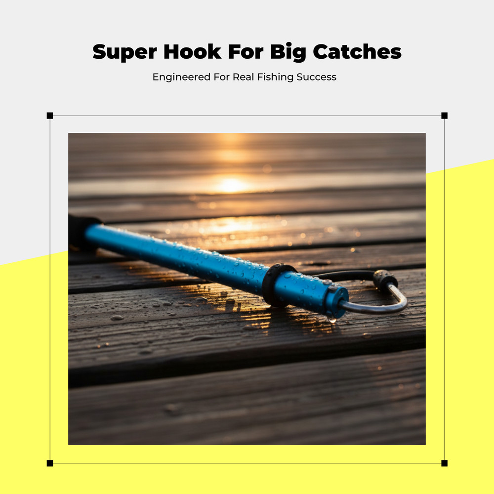 Fishing Hook, Stainless Steel, Foldable, Telescopic