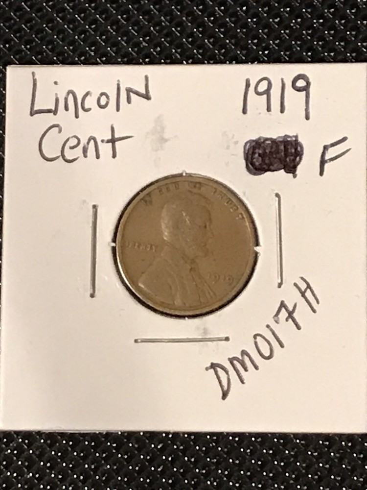 1919 Lincoln Cent  F