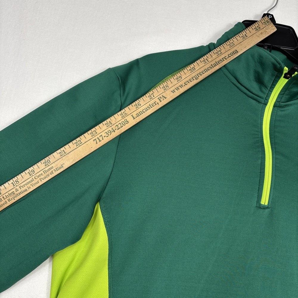 Master's Tech 1/4 Zip Jacket Men's XL Green Performance Stretch Golf Pullover
