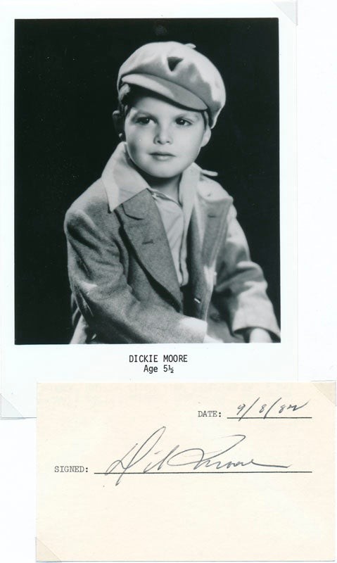 Dickie MOORE / Signature / Unsigned Photograph Signed