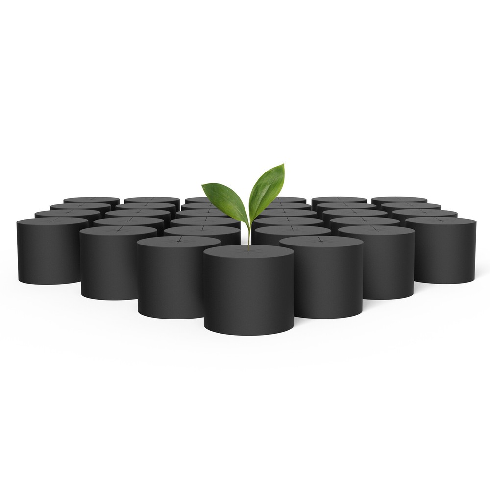 Clone Collars 2-Inch, Net Cup Inserts, 8-Spoke Design, for Hydroponics, 100-Pack