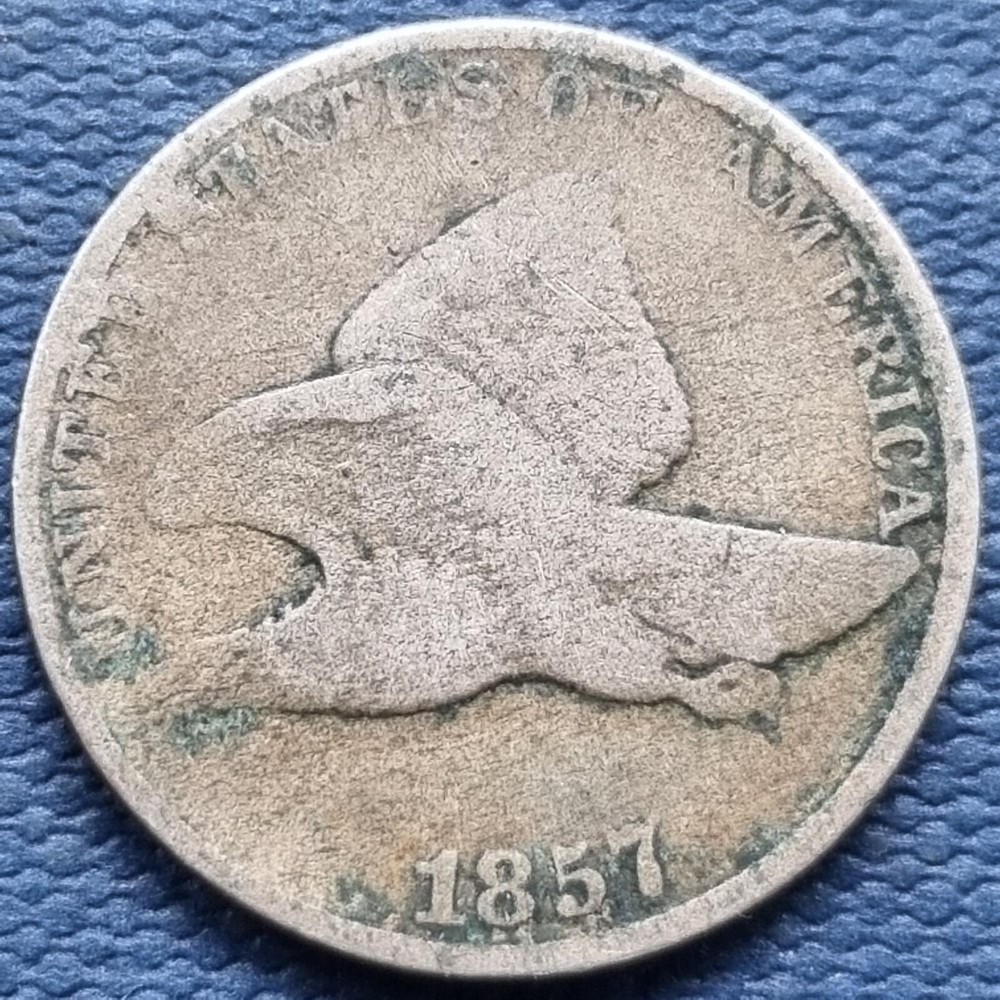 1857 Flying Eagle Cent 1c Circulated #76901