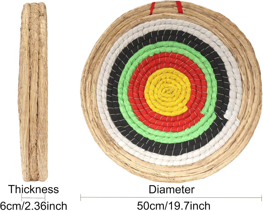Archery Targets Traditional Solid Straw round Archery Target Shooting Bow Colour