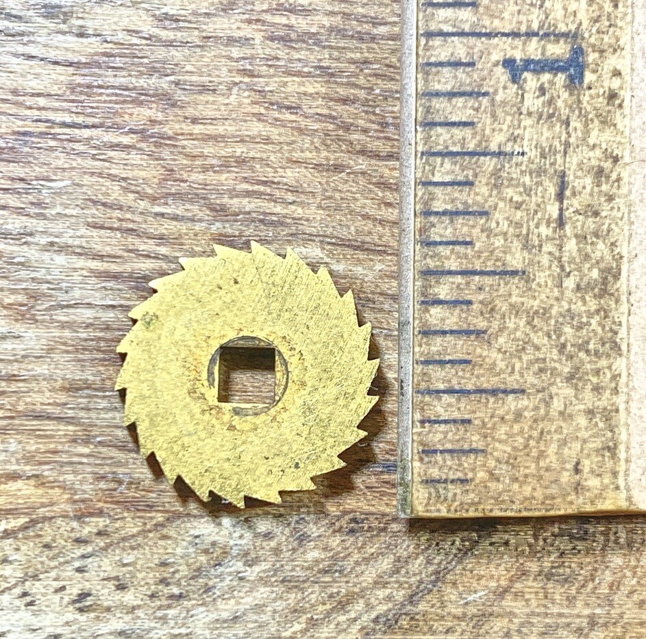 Clock Movement Click Wheel (14.52mm Dia, 3.21mm Inner Square)  (KD362)