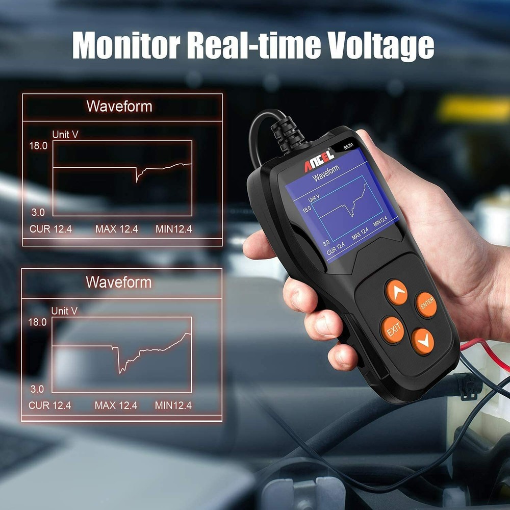 ANCEL BA201 Battery Load Test Starter Cranking Charging System Digital Analyzer