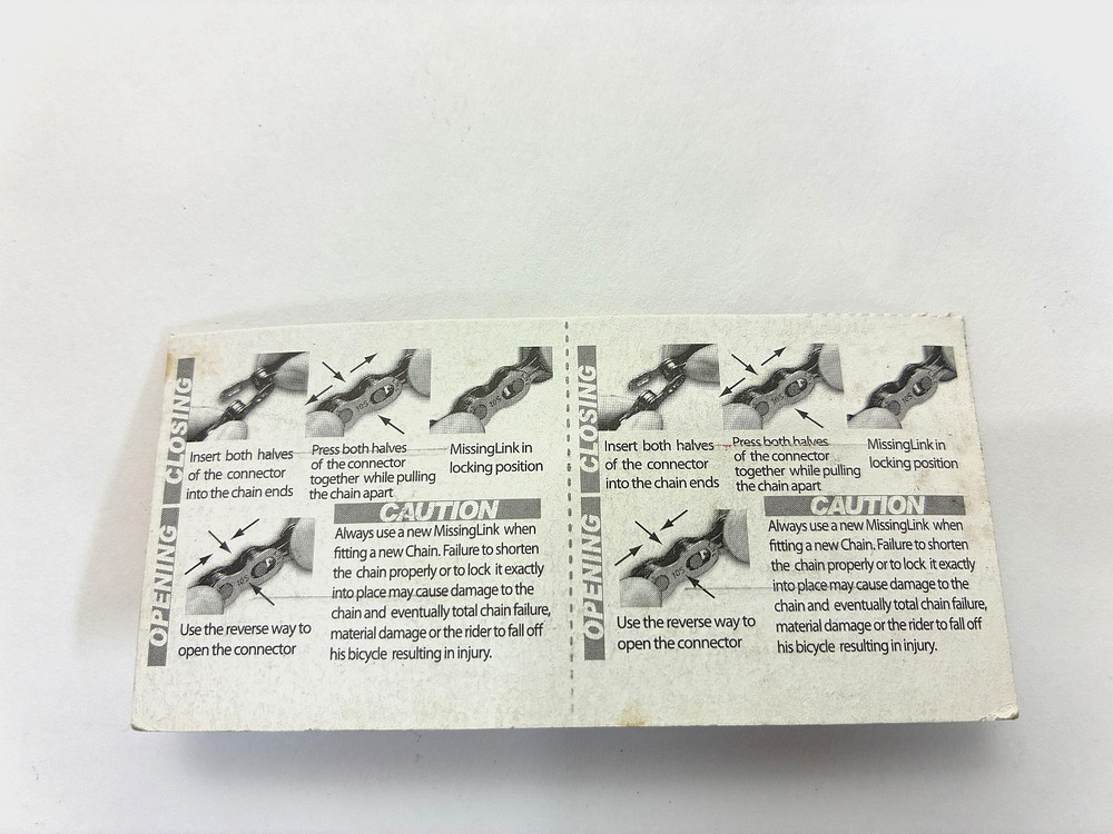 KMC Missing Link Campagnolo 10 speed quick links (two sets), new
