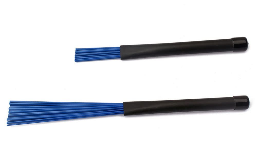 Jiayouy 1 Pair Drum Brushes Sticks Percussion Retractable Nylon Brush...