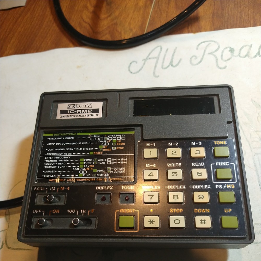 IC-RM2 COMPUTERIZED REMOTE CONTROLLER FOR USE IN TRANSCEIVERS ICOMS IC-701 VERY