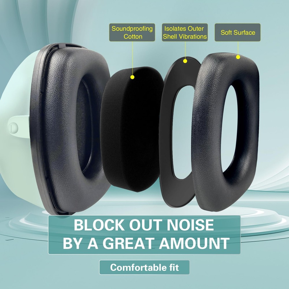 Noise Cancelling Ear Muffs SNR 32dB Adjustable Hearing Protection for Work