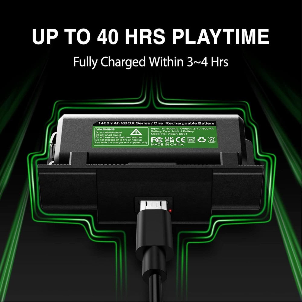 Battery Pack for Xbox Controller - Xbox Series X|S, One, Elite Controllers