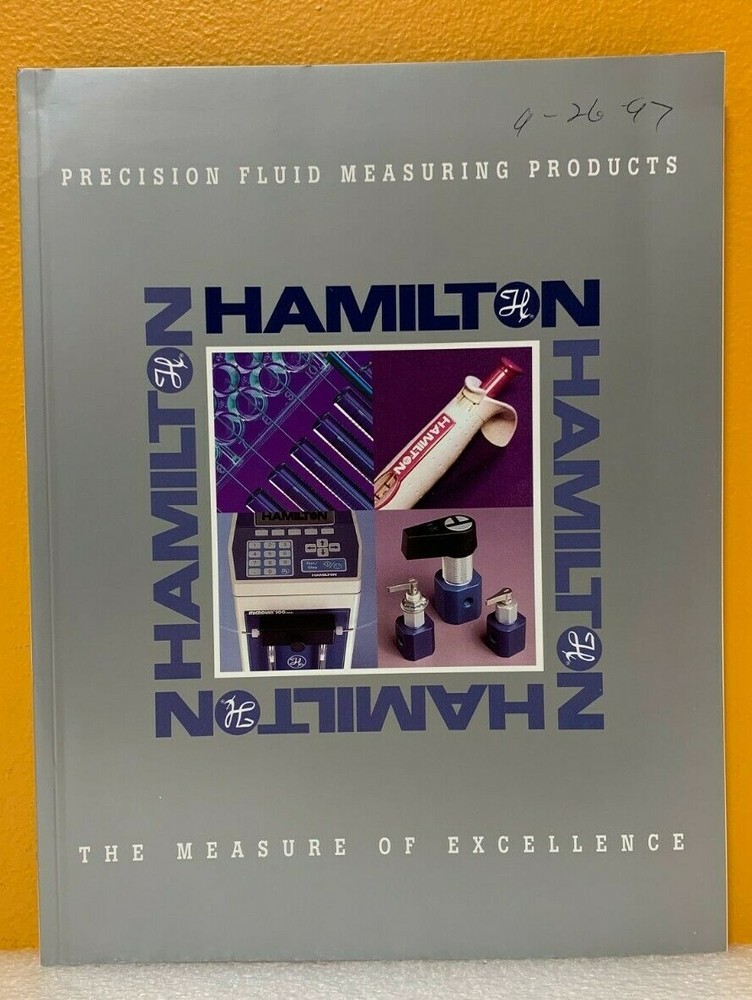 Hamilton Precision Fluid Measuring Products Catalog.