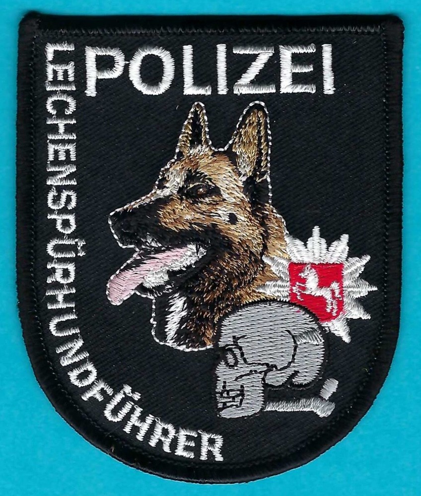 GERMAN POLIZEI POLICE CADAVER DETECTION K-9 UNIT PATCH