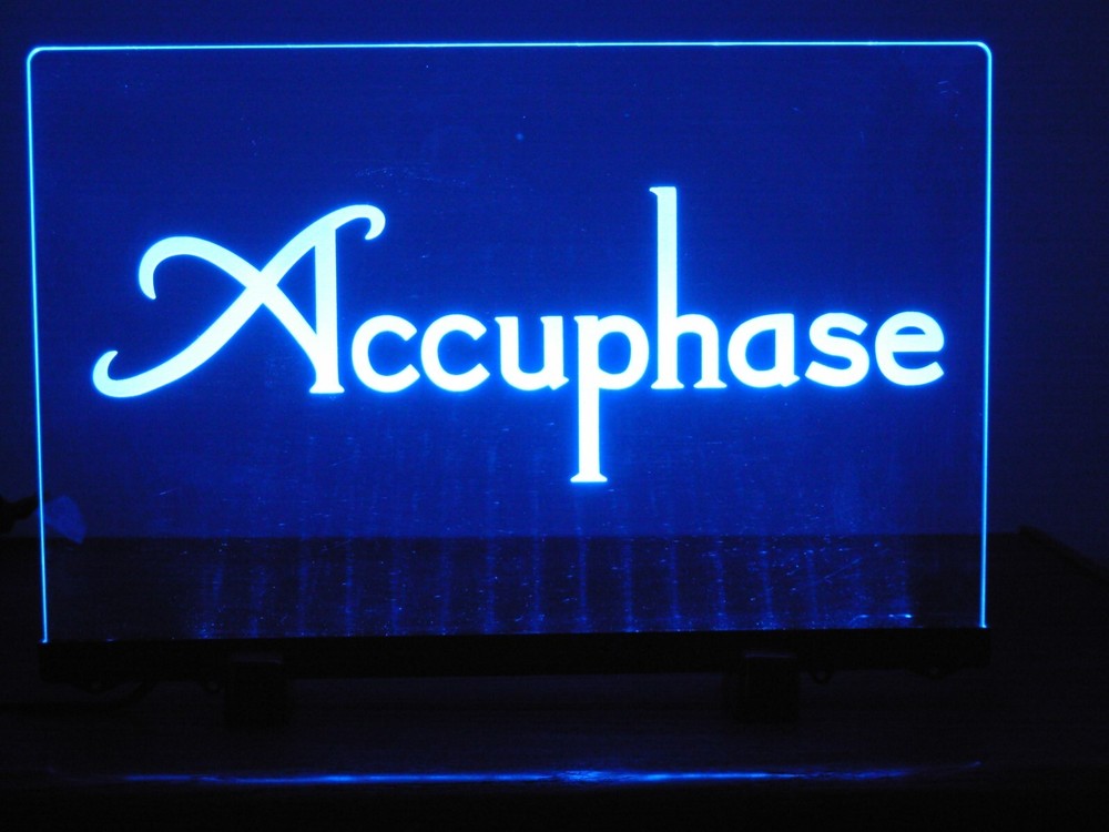 ACCUPHASE ETCHED LED ACRLYIC SIGN