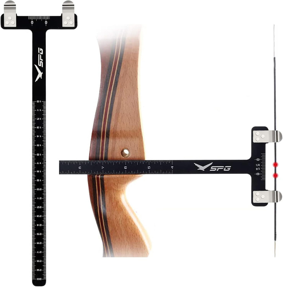 Archery Bow Square T Ruler Tool for Recurve & Compound Bow Tuning