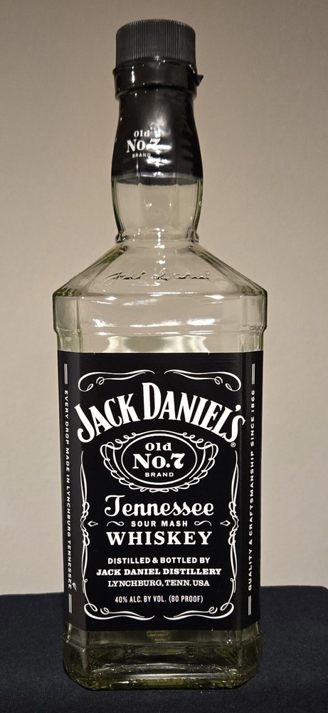 Jack Daniel's Tennessee Whiskey 1.75 Liter Empty Bottle