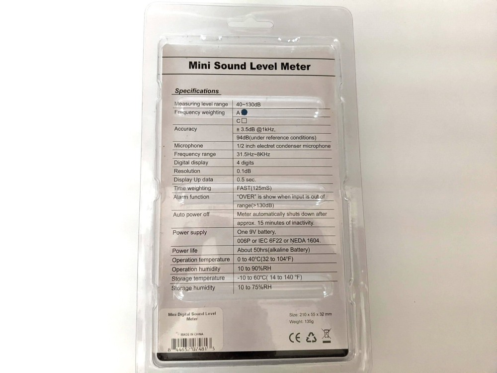 Mini Digital Sound Level Meter - 40~130dB
