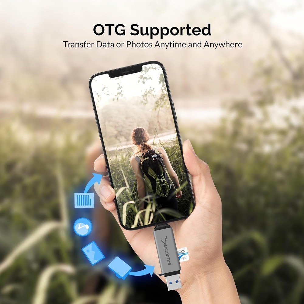 Versatile USB C and Micro SD Card Reader for Quick File Transfers Across Devices