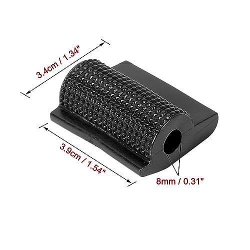 2pcs Universal Gear Shift Shifter Case Boot Protector Cover Rubber Pad Black