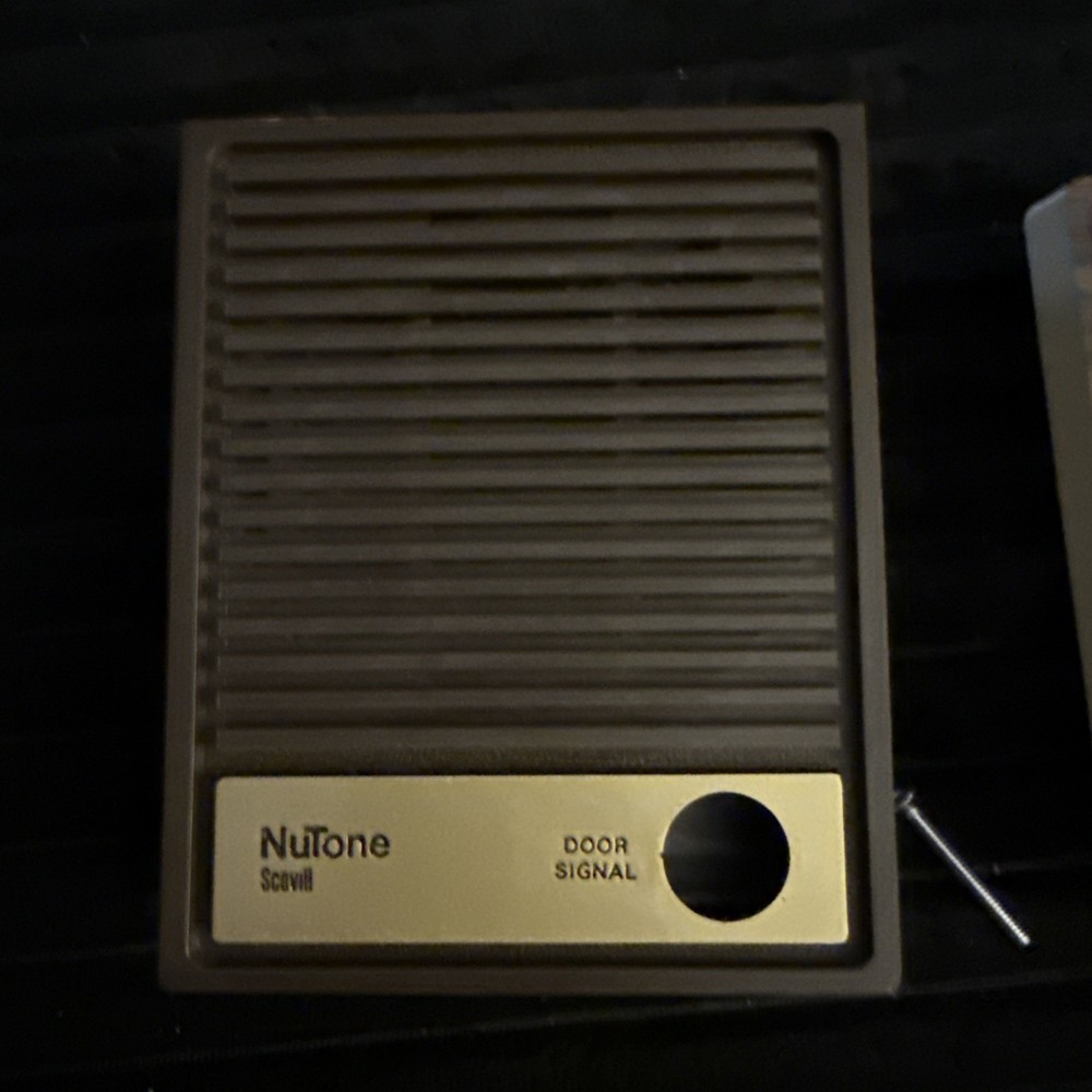 Vintage NuTone ISB-64 Surface Mounted Door Intercom Speaker And S-226 Key Switch