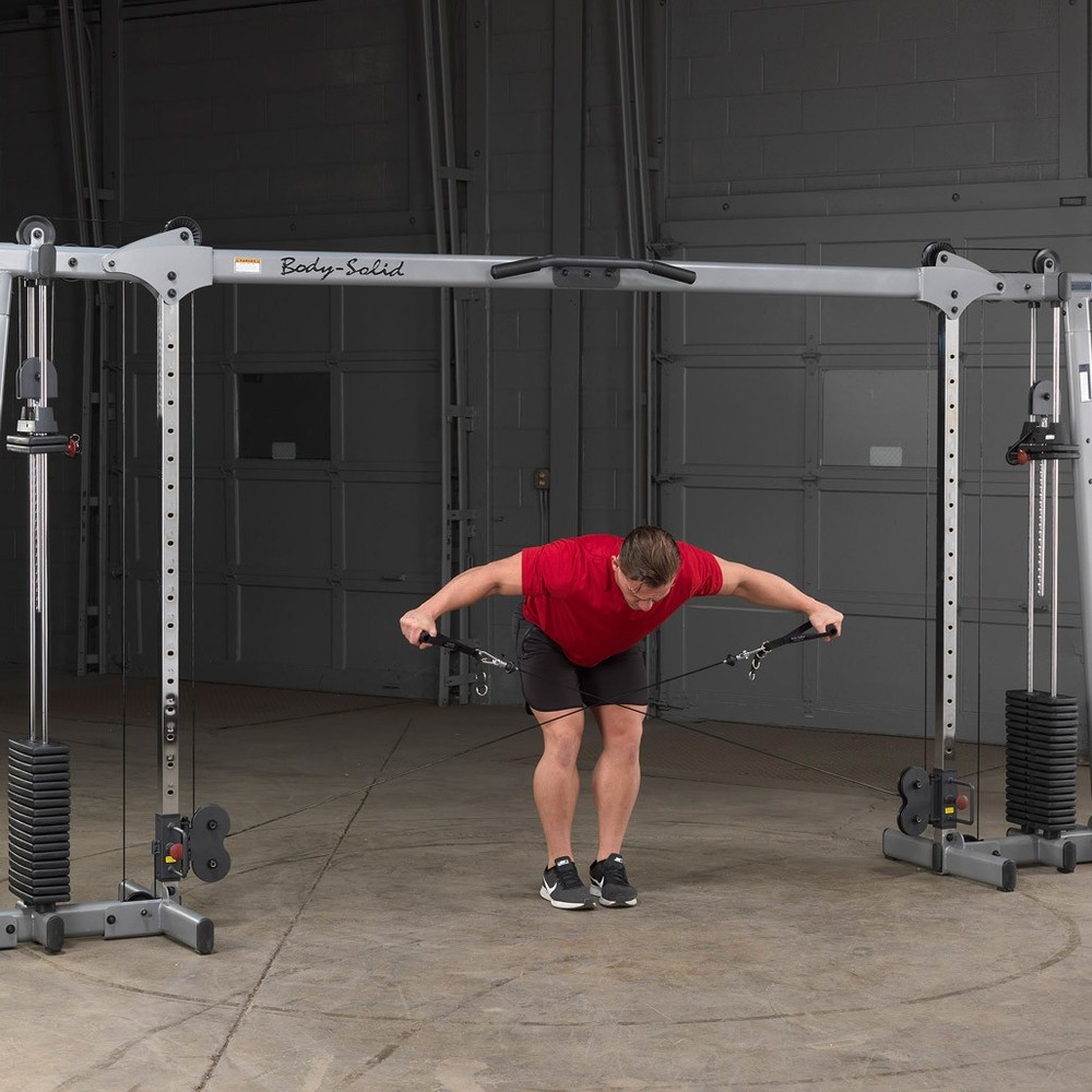 Body-Solid Deluxe Adjustable Cable Crossover Machine GDCC250B - 210 lbs