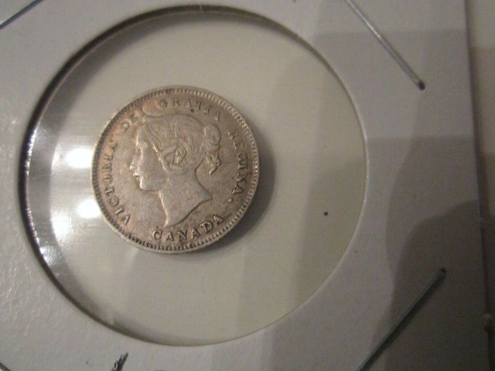 1900 CANADA FIVE CENTS COIN - SILVER - BBA17