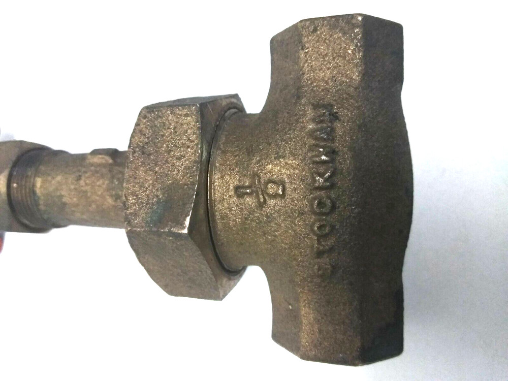1 Brass Stockman 1/2" Ip Gate Hand Valve Fully Functioning