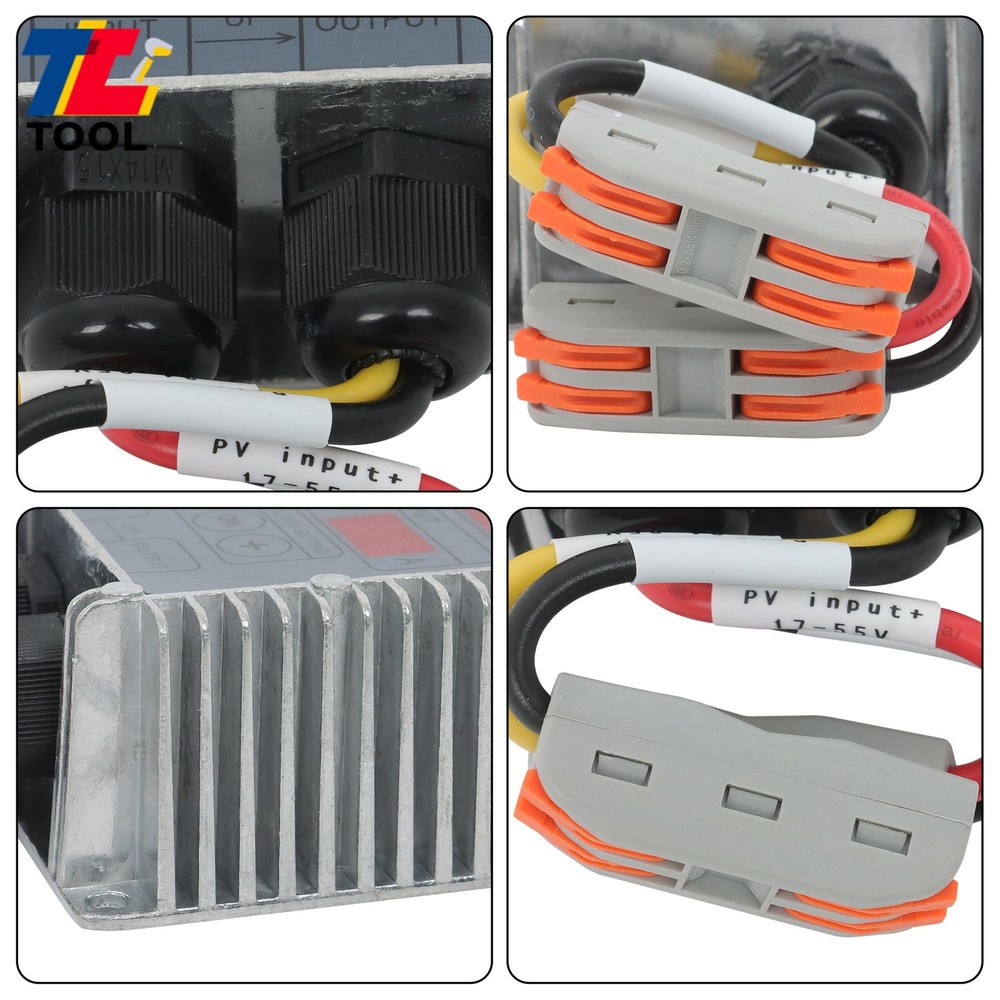 400W MPPT Solar Charge Controller 24-85V Boost Waterproof LED Adjustable