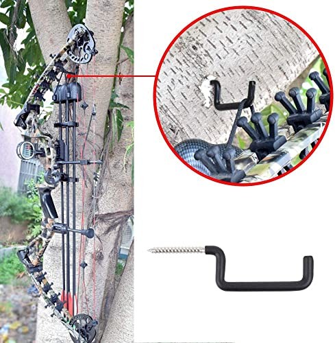 Archery Bow Hook,Bow and Gear Accessory Hook Holders Real Tree Stand Bow