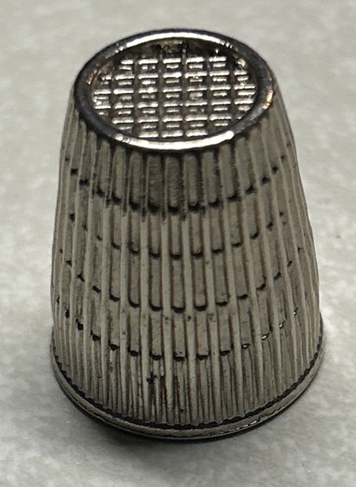 Vintage SKC Size 8 Silver Sewing Thimble