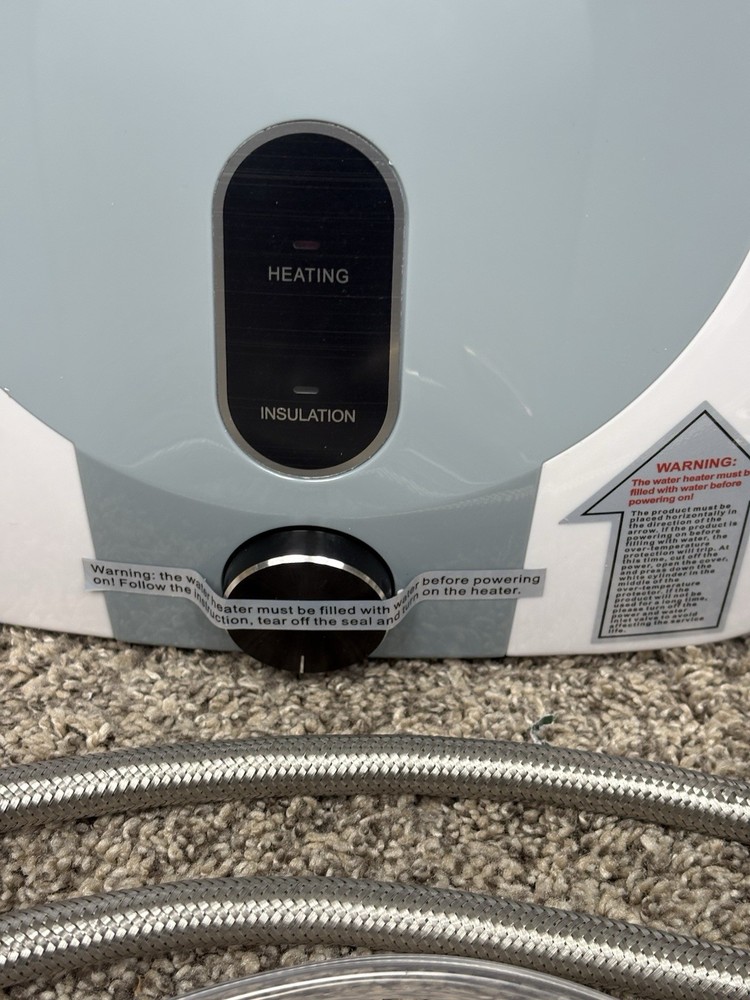 2.5 Gal Under Sink Water Heater 1500W 120V Mini RV Kitchen w/ Hoses