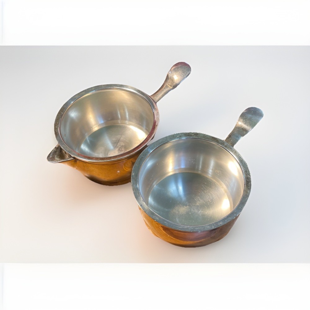 Vintage Silverplate Raj Era Stackable Sugar & Creamer Set