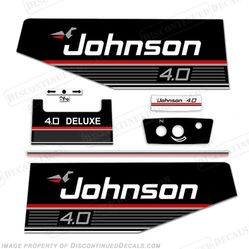 Fits Johnson 1989 4hp Deluxe Decal Kit