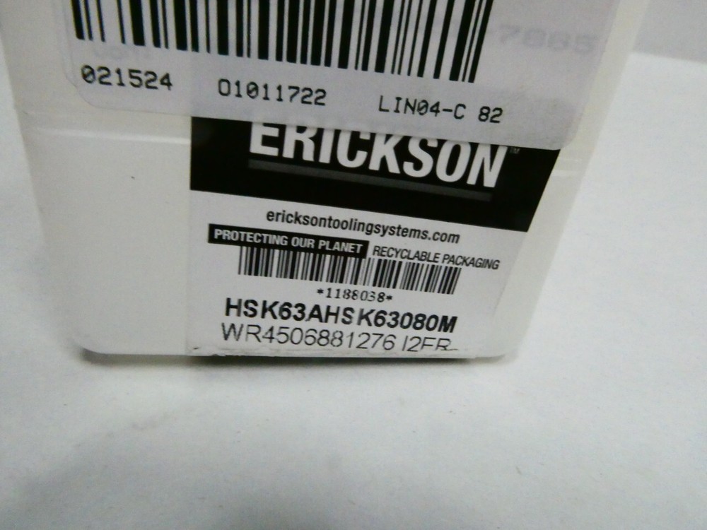 Erickson HSK63AHSK63080M Modular Adapter Tool Holder