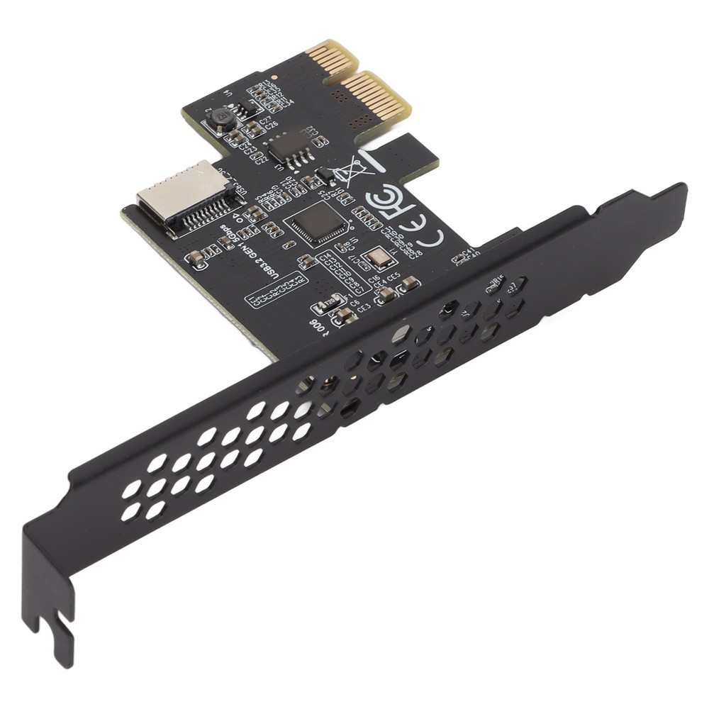 (Black) PCI-E To USB3.2 GEN1 Front USB C Expansion Card 5Gbps Type E