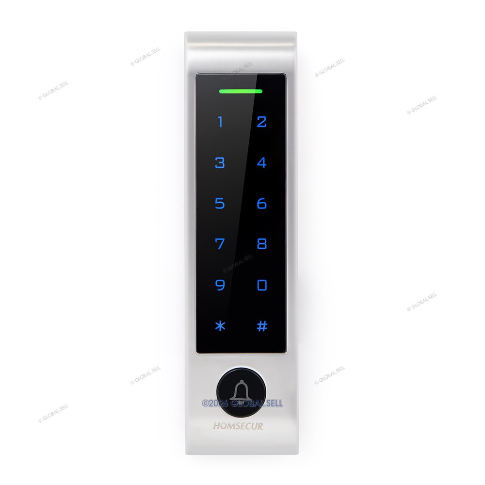 HOMSECUR Access Control Reader With 10pcs KeyFobs App Manage Unlocking Records