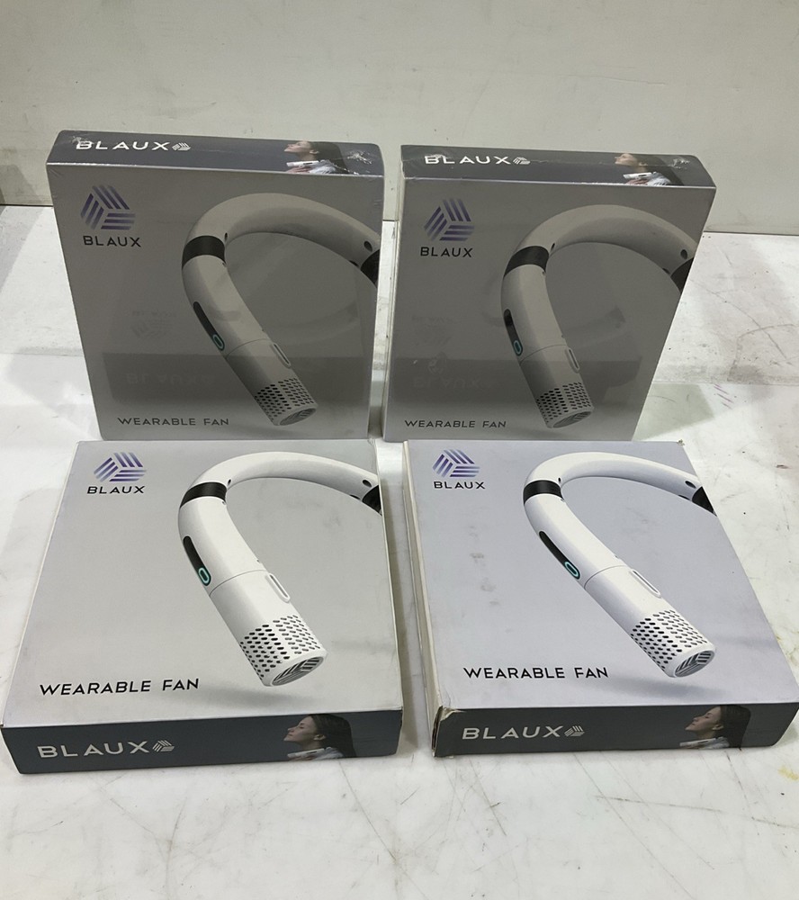 BLAUX  AC NECK  WEARABLE PORTABLE  AIR COLLER  FAN  LOT OF  4  R5T