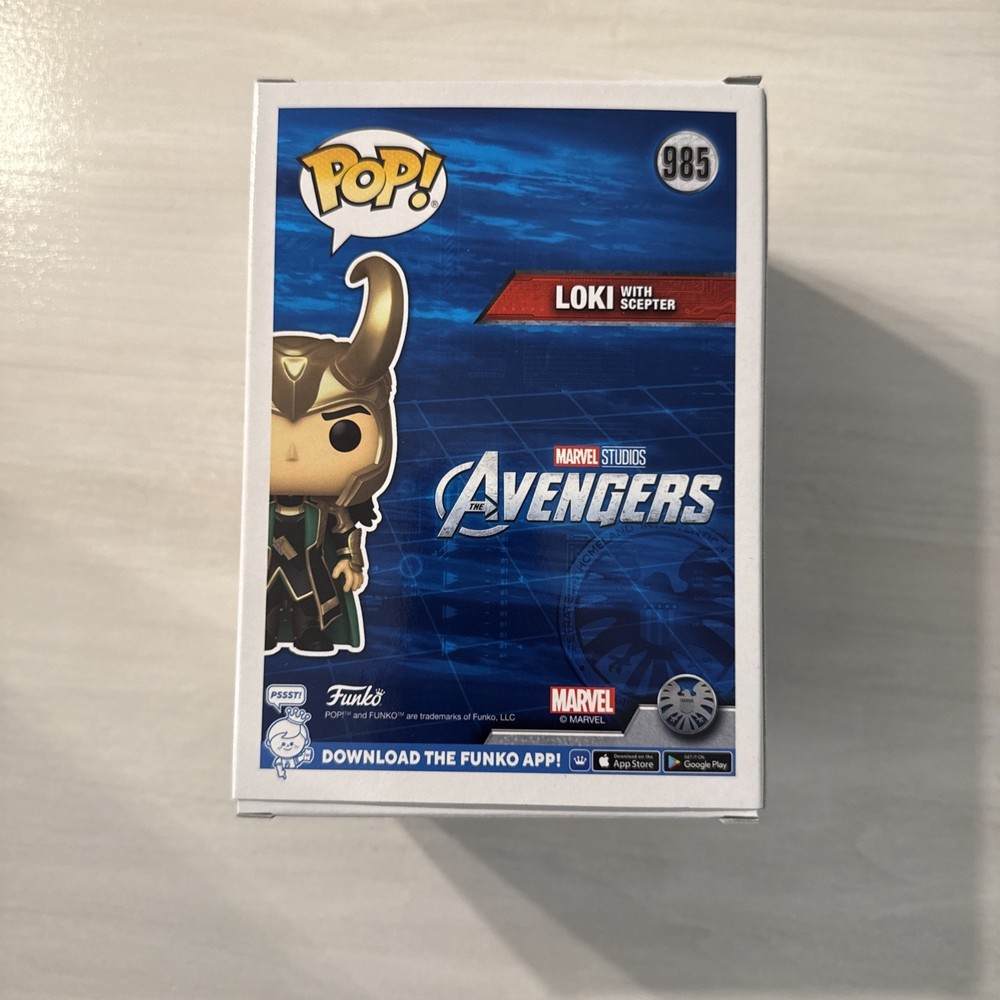 Funko Pop! Marvel #985 Loki w/ Scepter Glows Avengers Exclusive