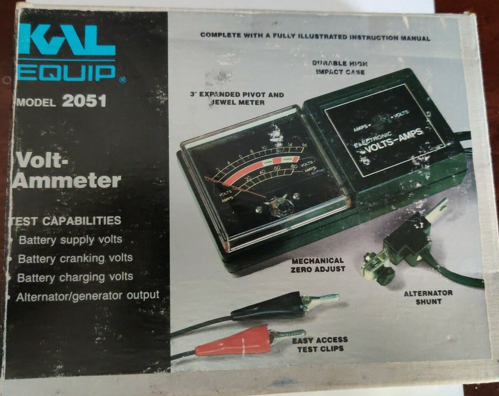 KAL EQUIPMENT MODEL 2051 VOLT-AMMETER