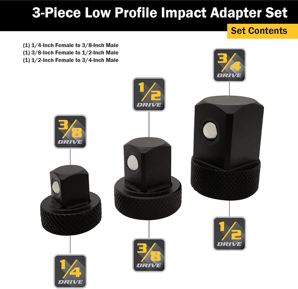 Tools 30936 Low Profile Adapter Set,One Size