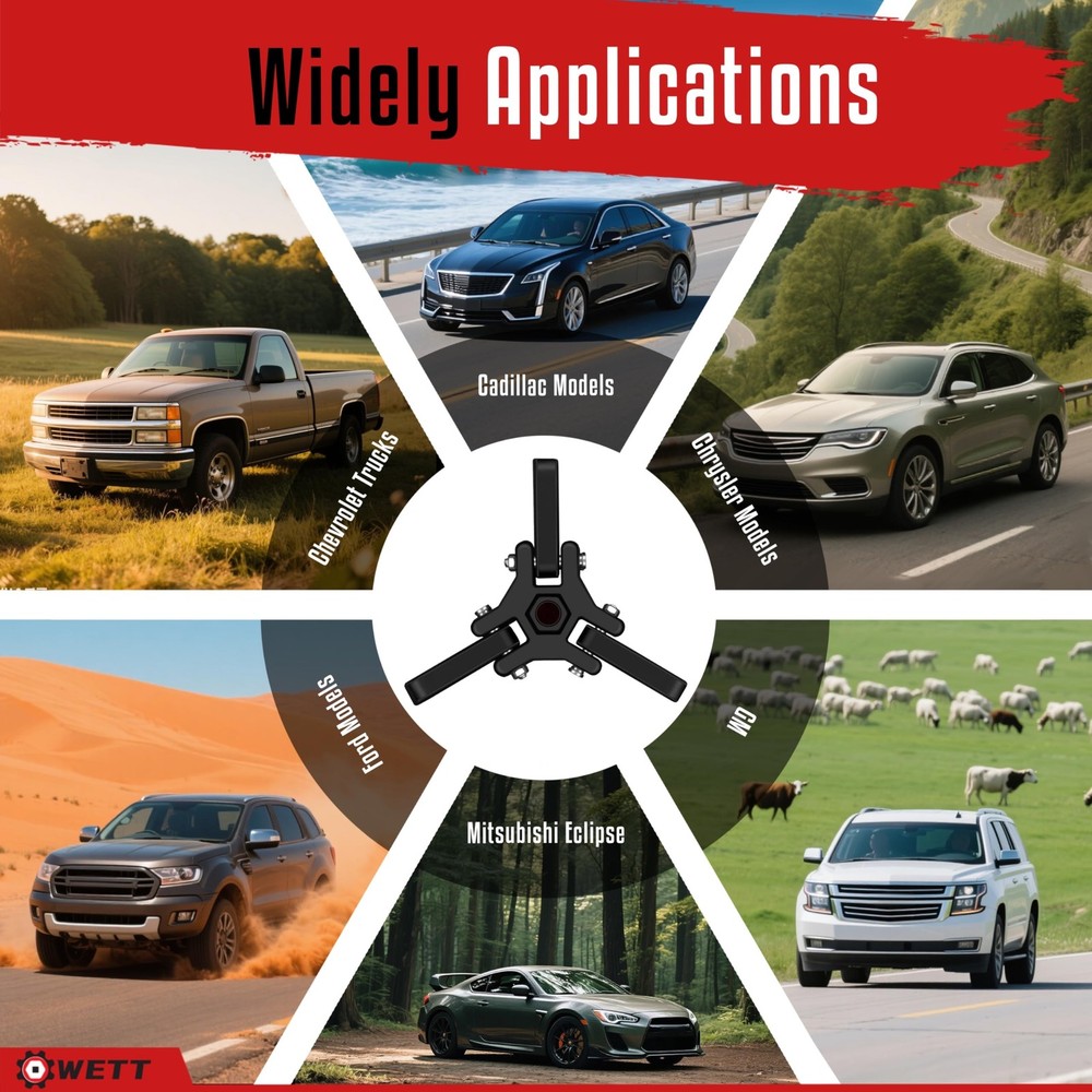 Harmonic Balancer Puller Set, Heavy Duty Adjustable 3 Jaw Pulley Puller Tool,...